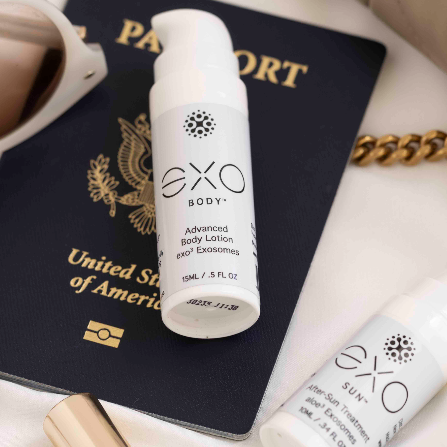 EXO SUN™ - After-Sun Treatment - Travel Size, 4 bottles - 10ML / .34 fl oz (x4)