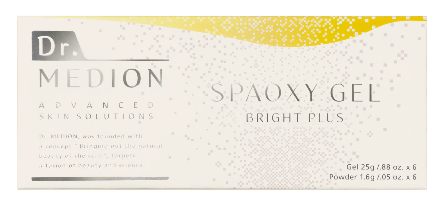 Dr. Medion Spaoxy Gel Bright Plus – Vitamin C Brightening Face Mask for Dark Spots & Sun Damage (6 Pack
