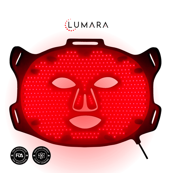 Lumara VISO Red Light Therapy Mask — 470 Micro-LEDs, 5-Minute Session
