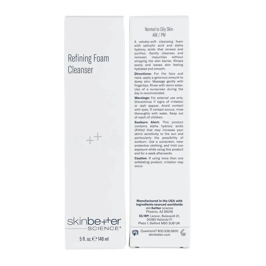 Skinbetter Refining Foam Cleanser For Normal to Oily Skin - 5oz The Piazza Center for Plastic Surgery & Advanced Skincare