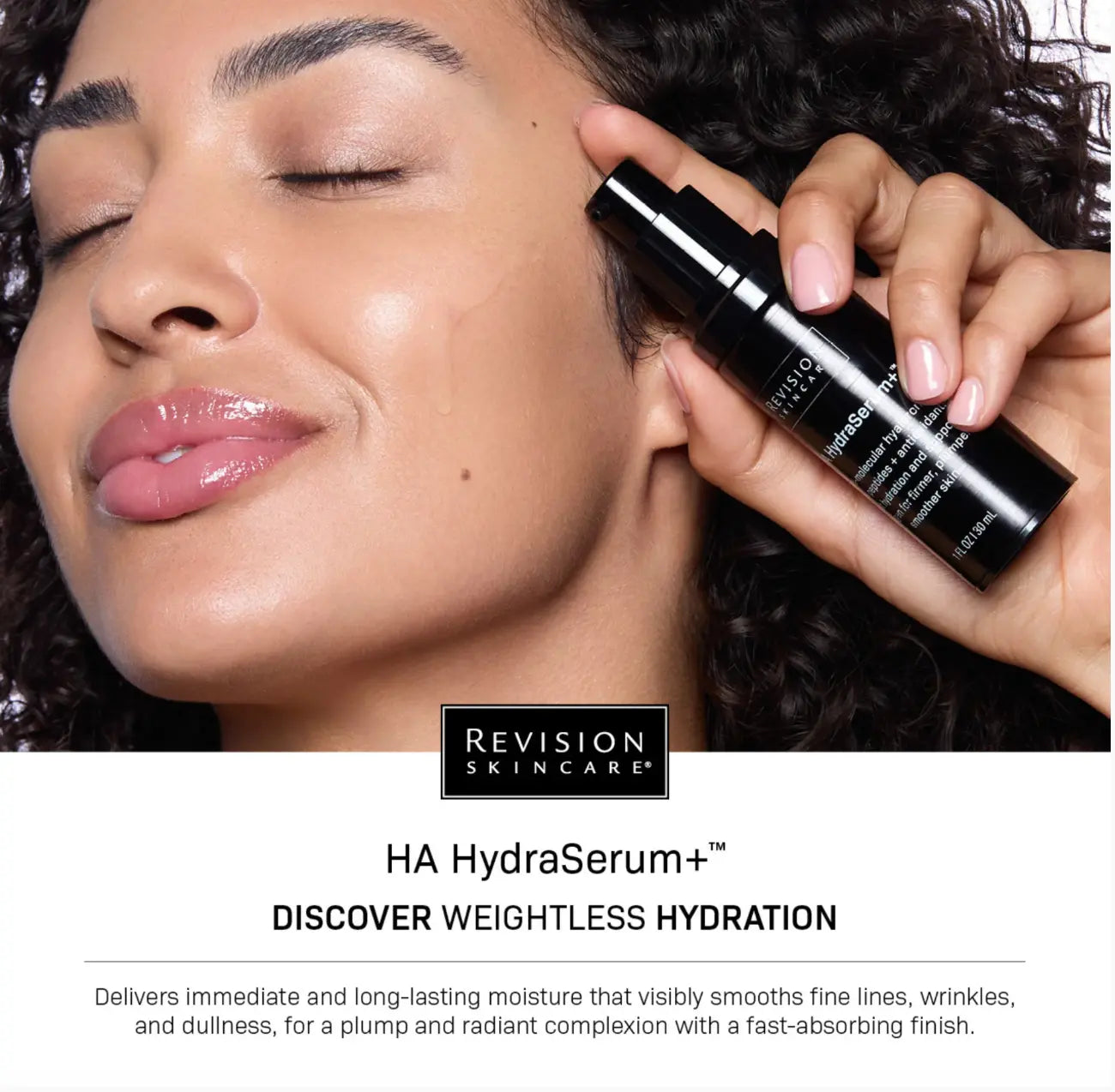 Revision HA Hydrating Serum bottle – professional hyaluronic acid serum for dry skin