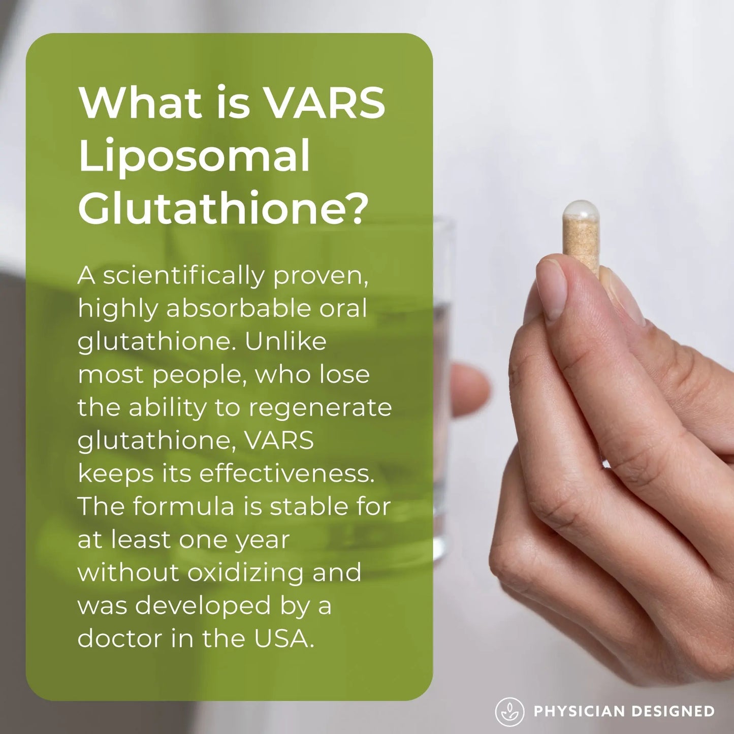 VARS Liposomal Glutathione Capsules | Antioxidant & Detox Support Physician Designed™