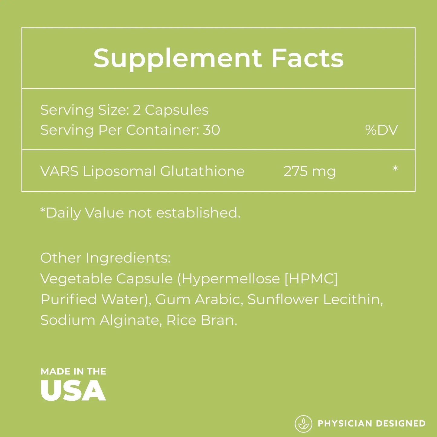 VARS Liposomal Glutathione Capsules | Antioxidant & Detox Support Physician Designed™