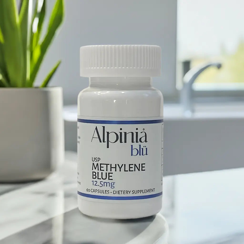 Methylene Blue Capsules – USP Grade | Choose Your Strength AlpiniåLabs