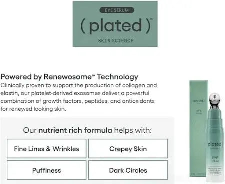 Plated Eye Serum Product Benefits