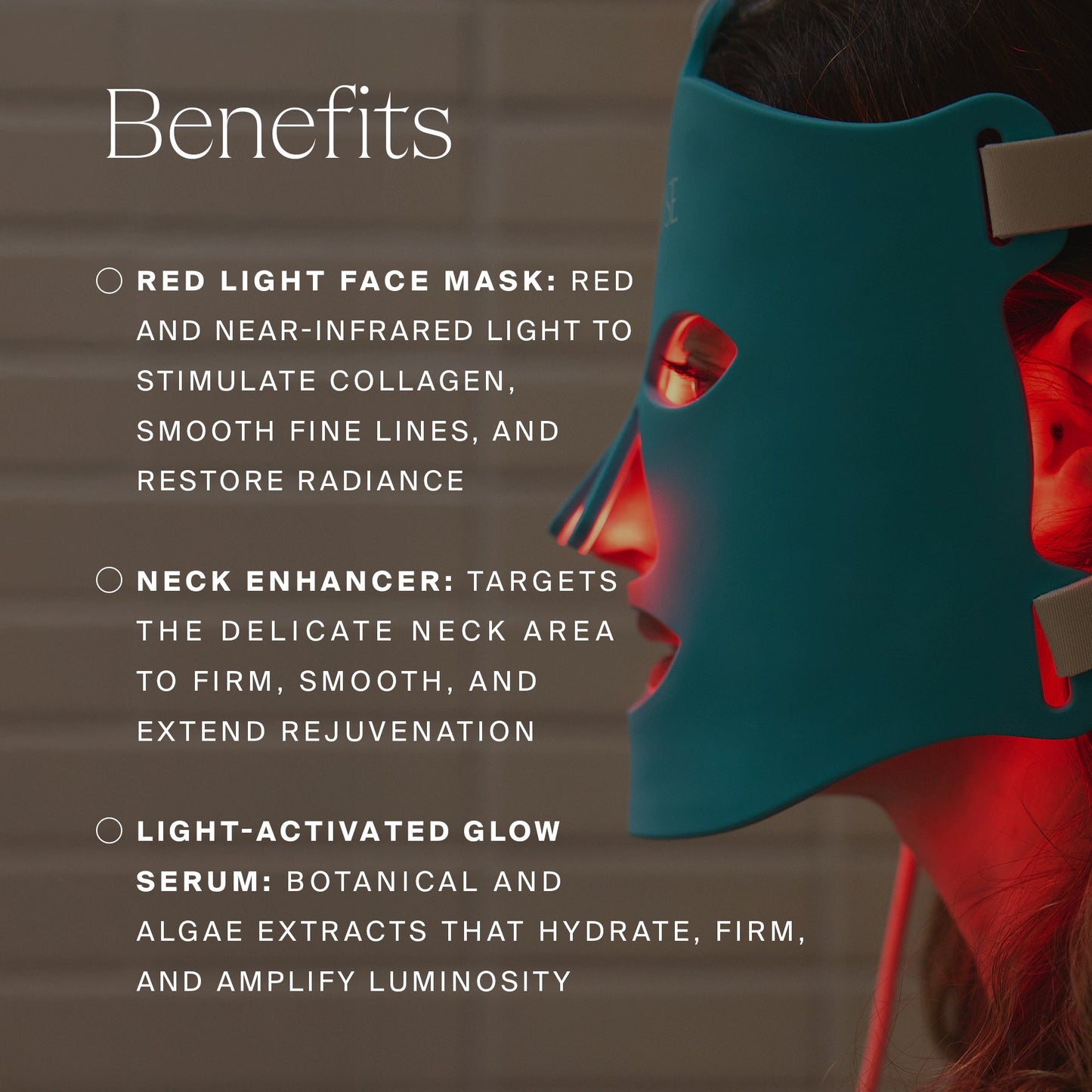 HigherDOSE Red Light Face Mask