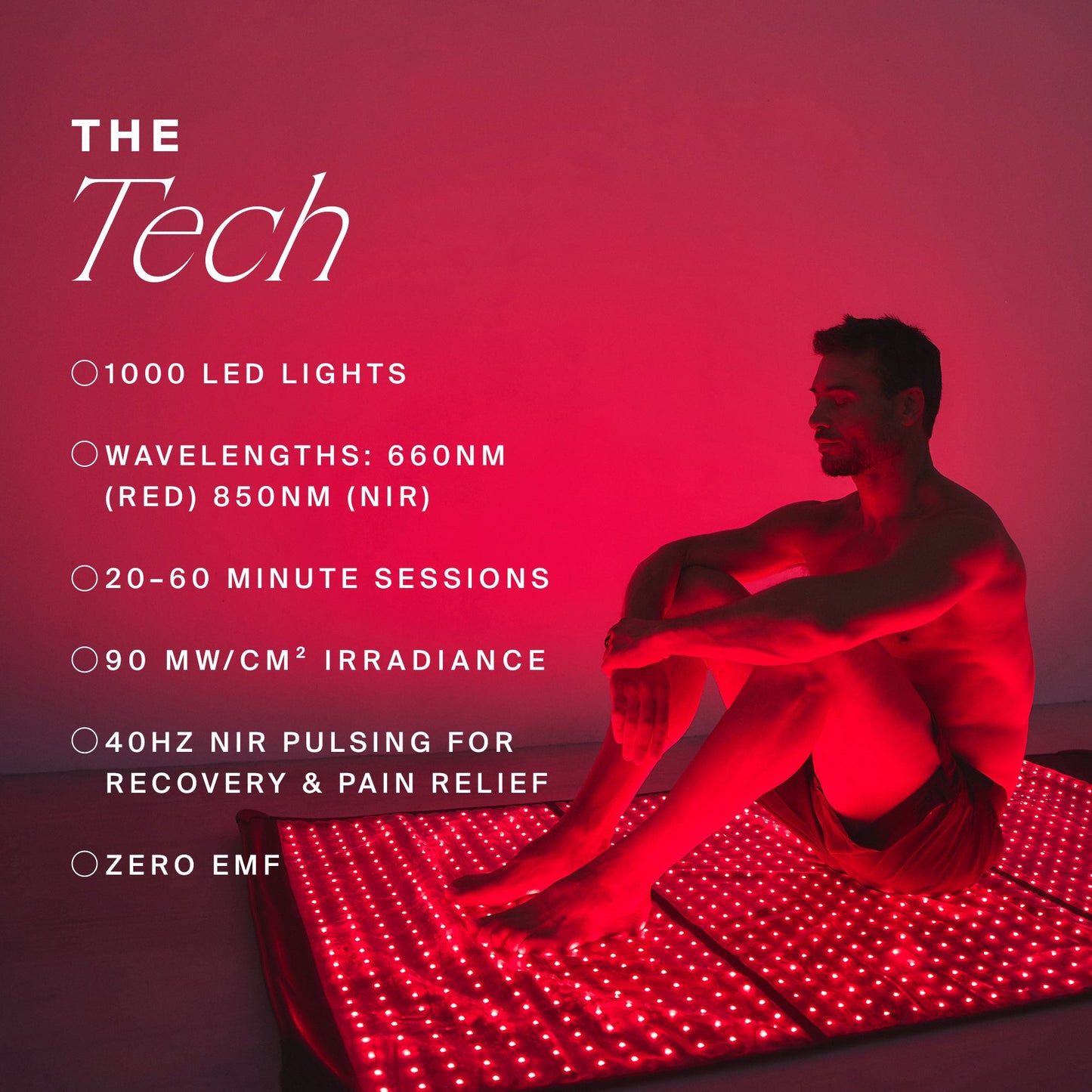 HigherDOSE Full Body Red Light Mat: Zero-Contact Surgical Recovery