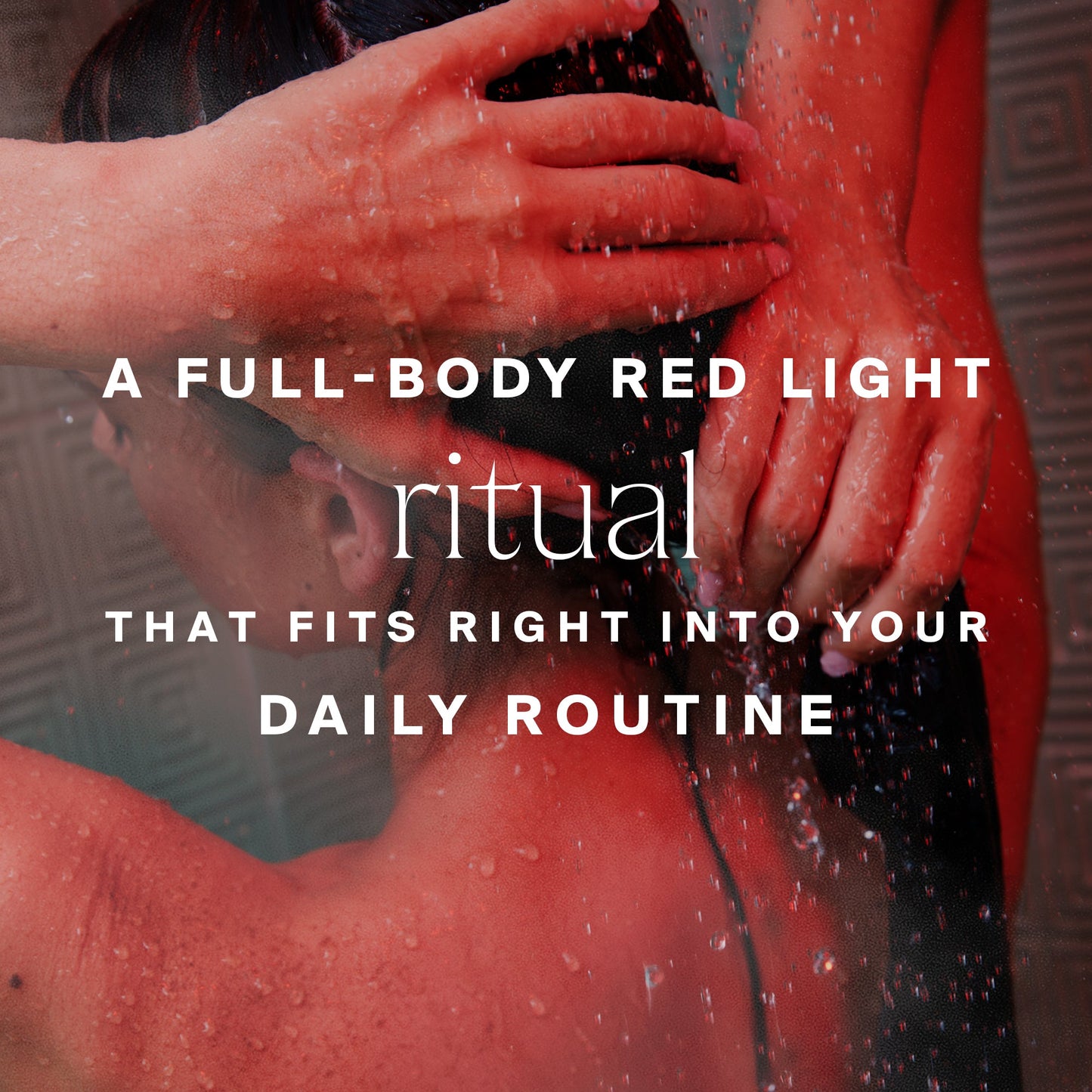 HigherDOSE Red Light Shower Filter for Head-to-Toe Wound Optimization & Skin Health