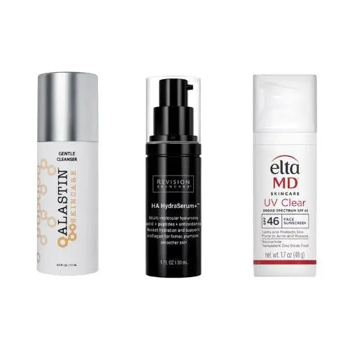 Alastin Cleanser Revision HA Serum and Elta UV clear bundle