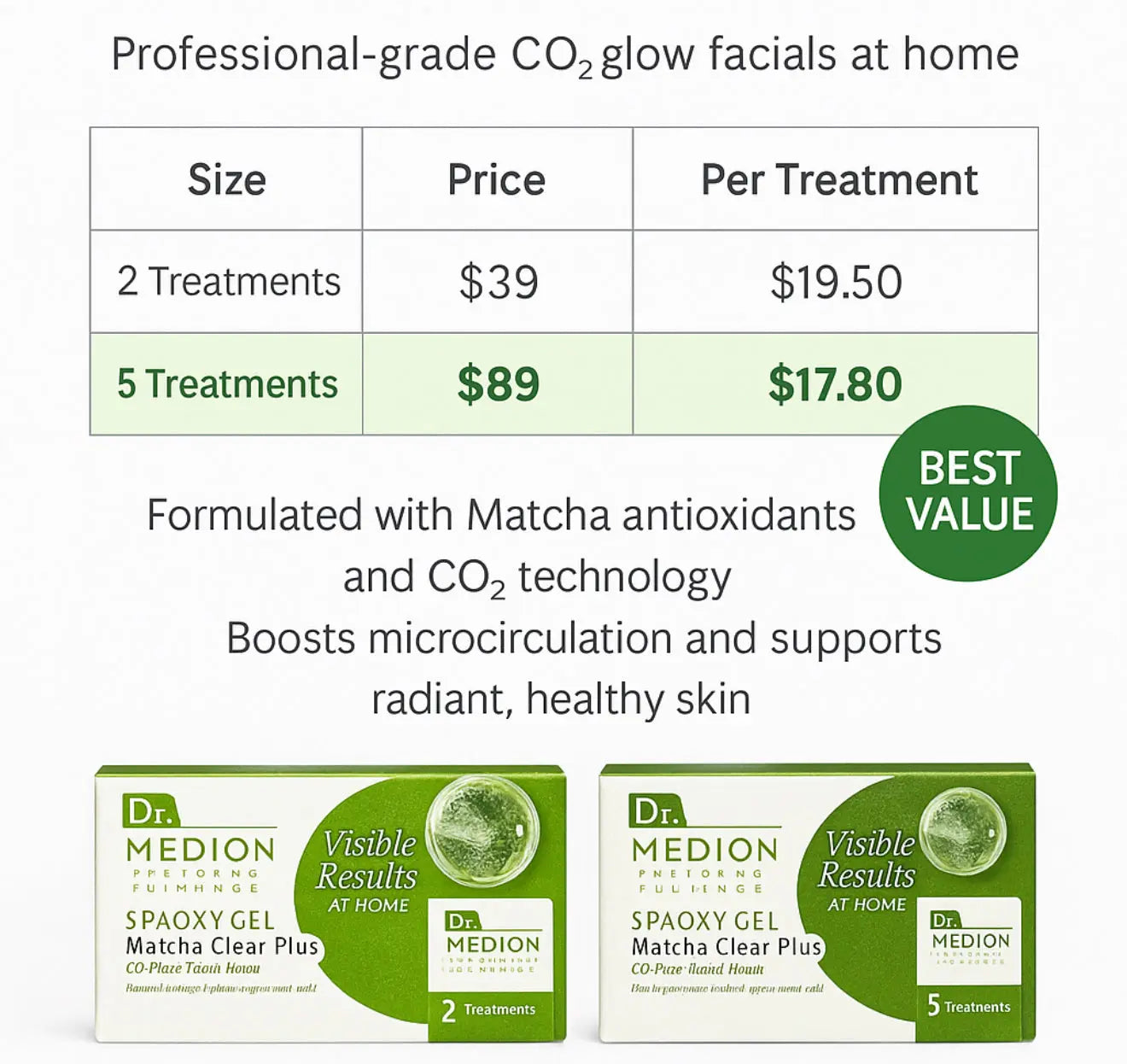 Matcha CO₂ Gel Mask for Clear and Calm Skin – The Piazza Center