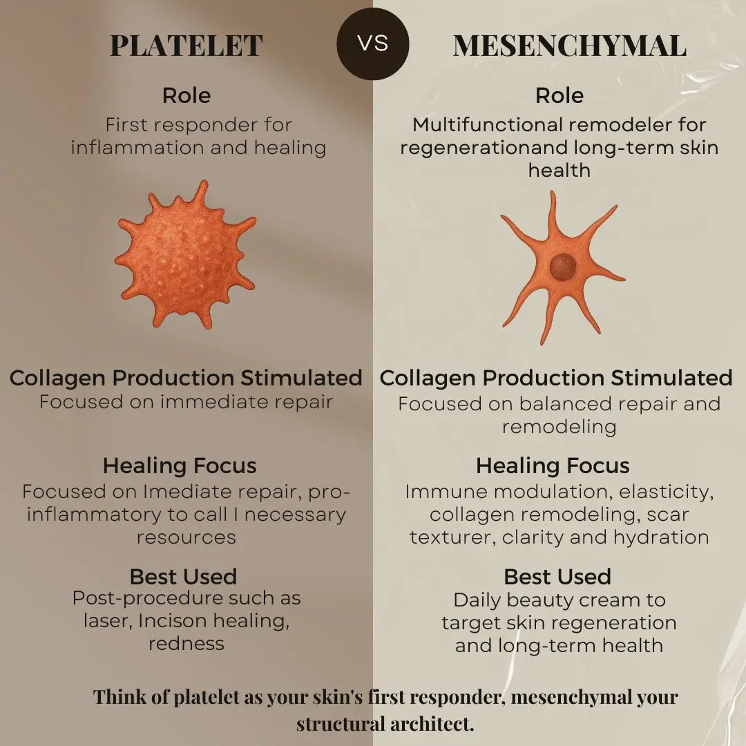 Mesenchymal exosomes vs Platelet-derived exosomes
