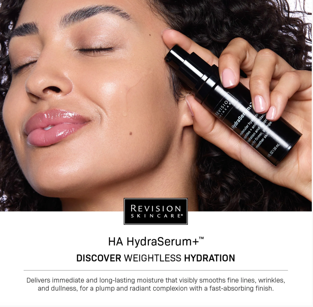 Revision HA Hydrating Serum bottle – professional hyaluronic acid serum for dry skin