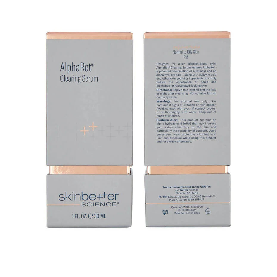 skinbetter clearing serum packaging box