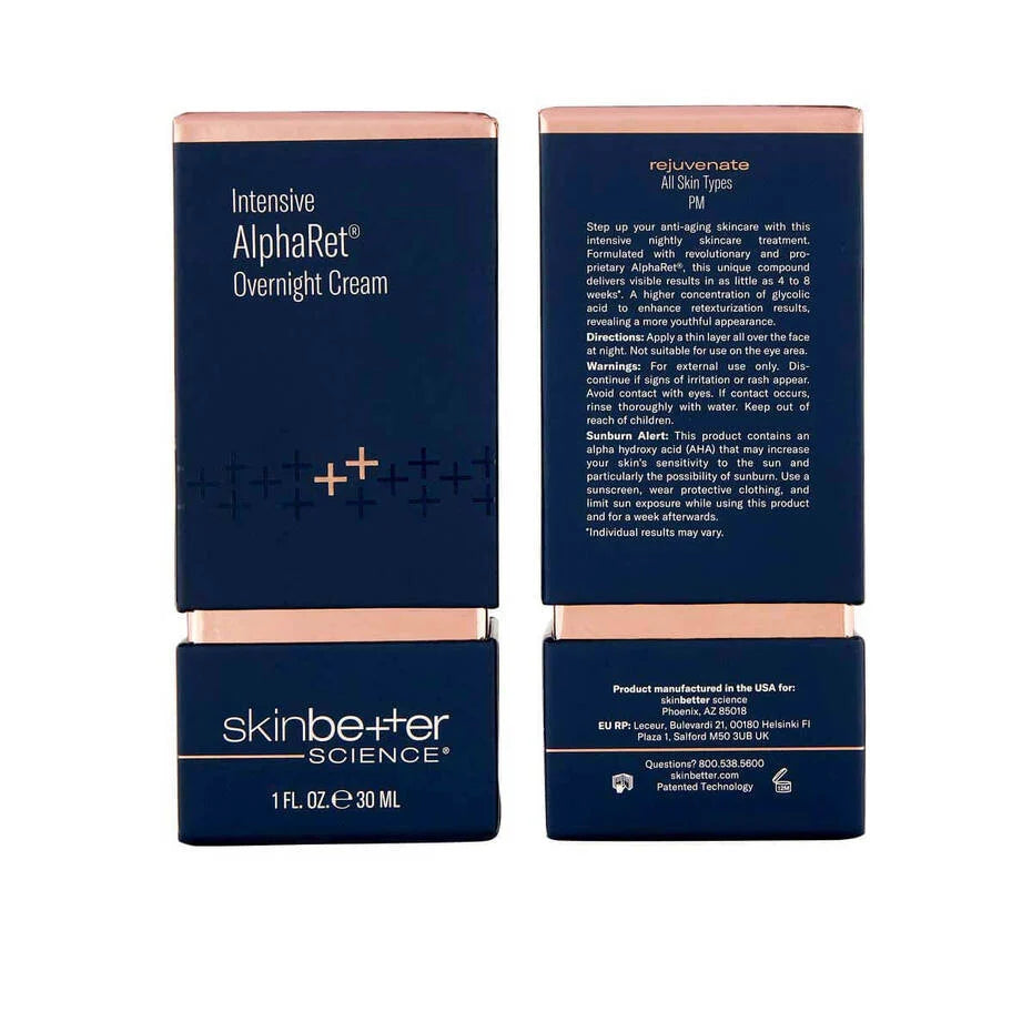 Skinbetter Alpharet Intensive box packaging