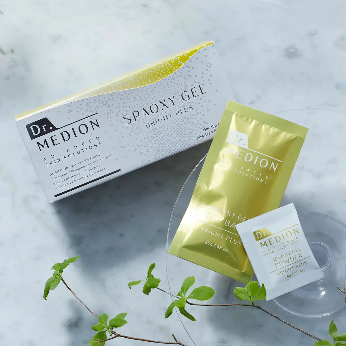 パック・フェイスマスク Dr. MEDION SPAOXY GEL BRIGHT PLUS Dr. Medion Spaoxy Gel Bright Plus 6 doses Gel Face Pack Made in