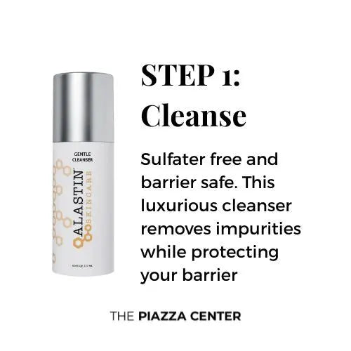 Image of Alastin Gentle Cleanser with product benefits