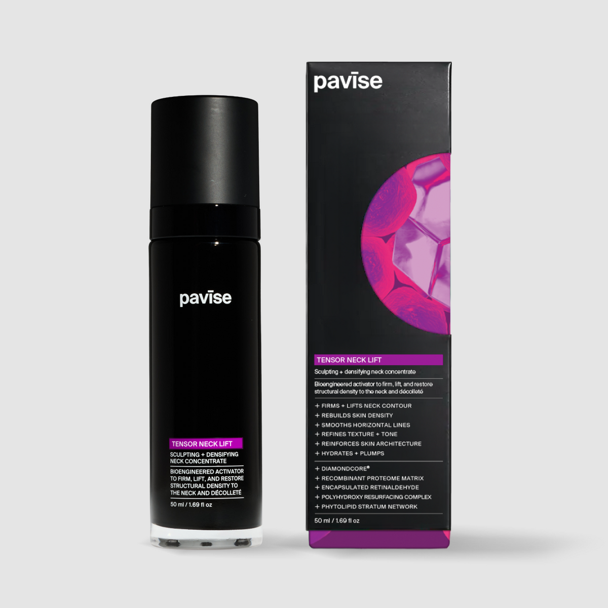 Pavise Tensor Neck Lift retinal neck firming serum bottle