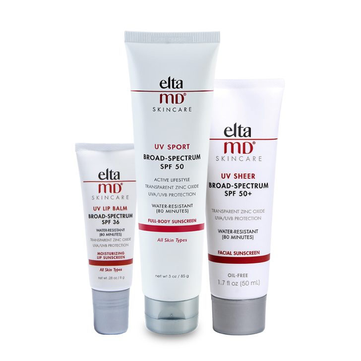 EltaMD Summer Sunscreen Kit: UV Sheer, Lip and Sport