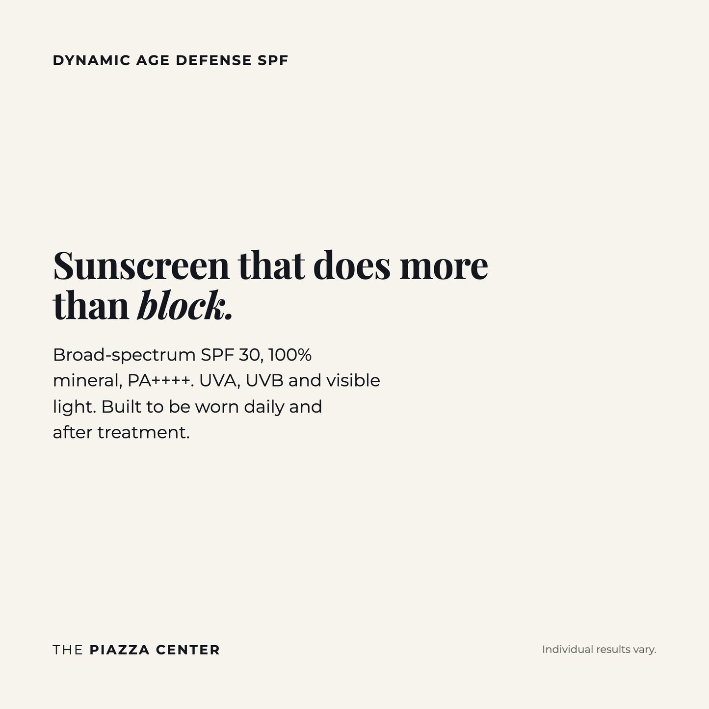 A 100% mineral sunscreen that stays transparent on all skin tones