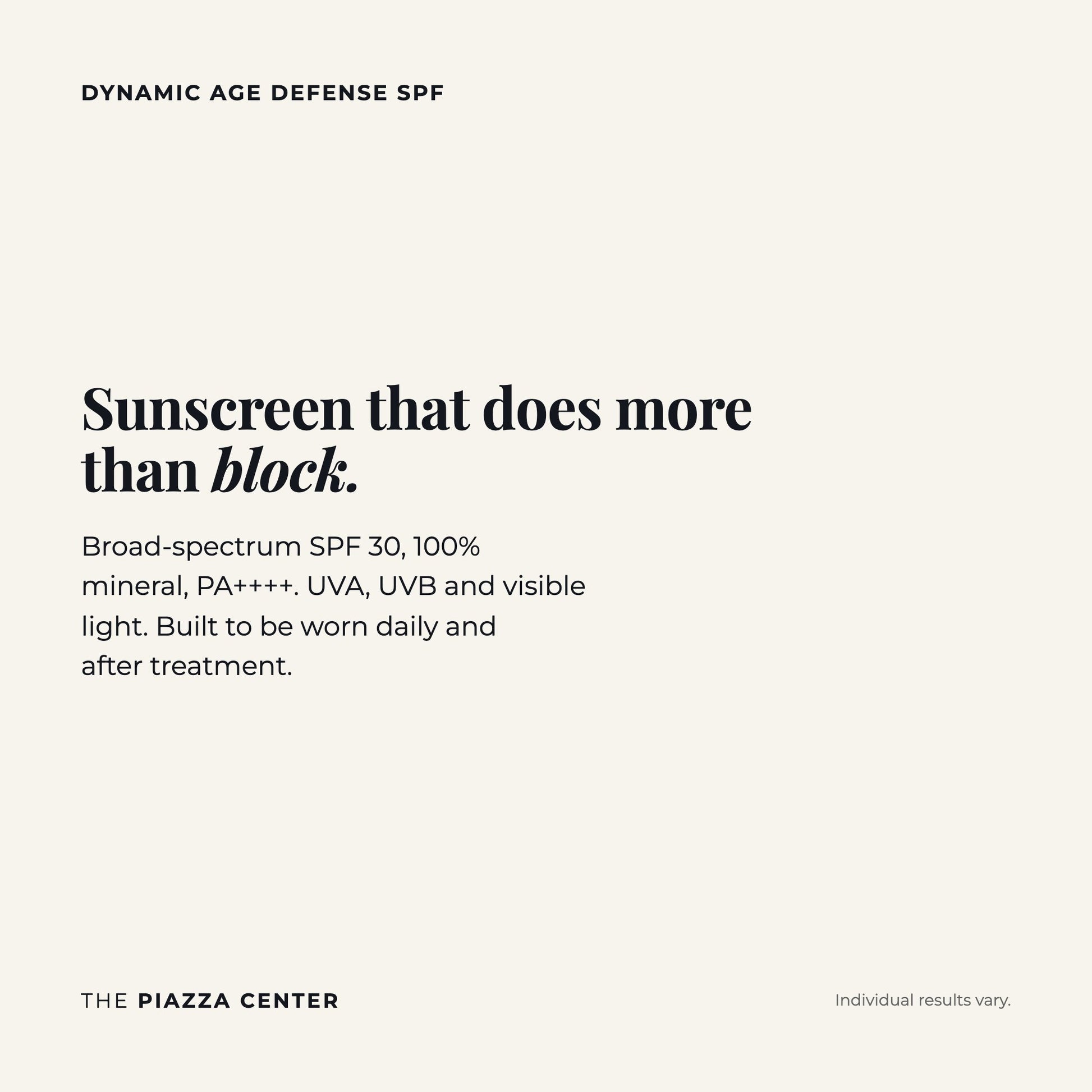 A 100% mineral sunscreen that stays transparent on all skin tones
