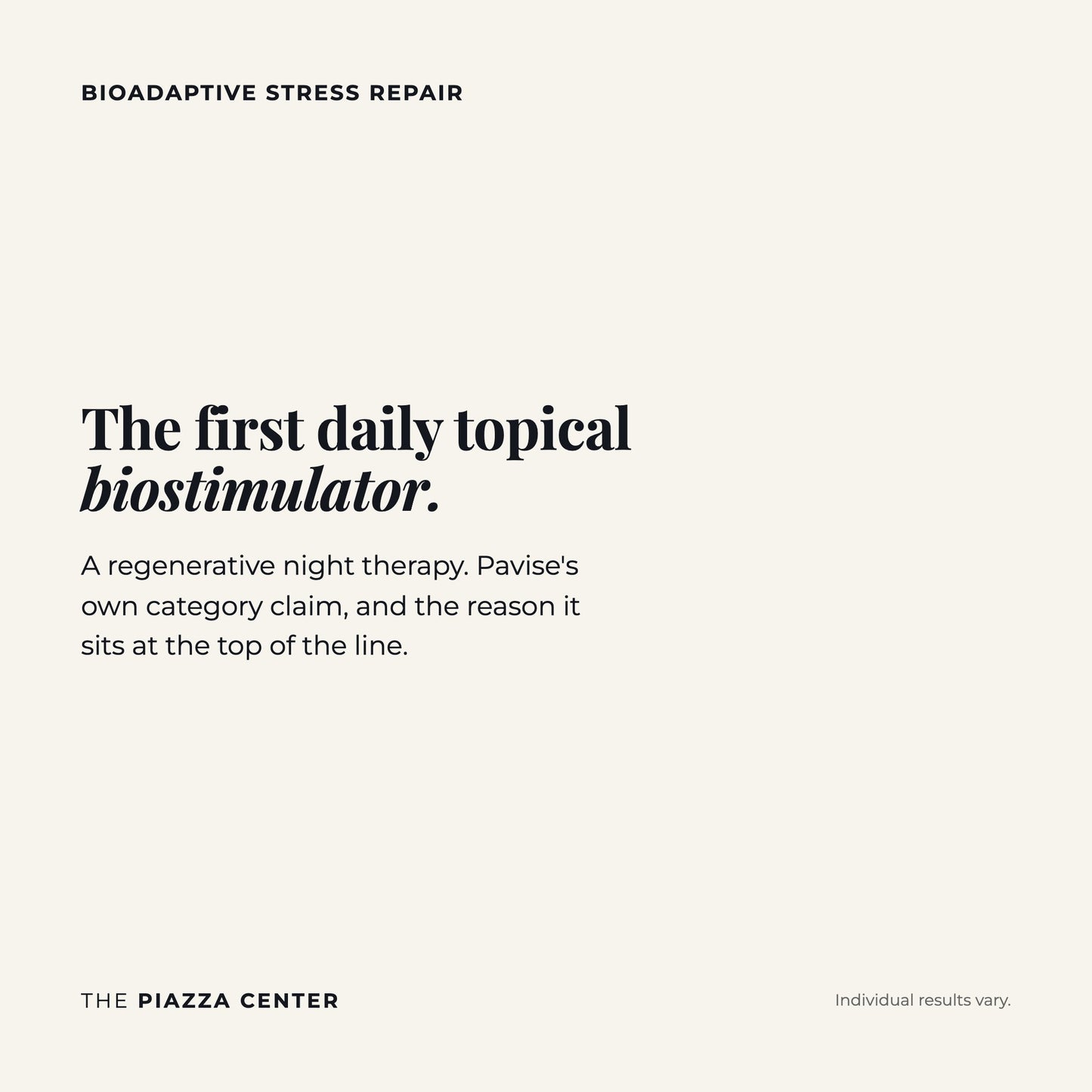 Bioadaptive Stress Repair, the first daily topical biostimulator