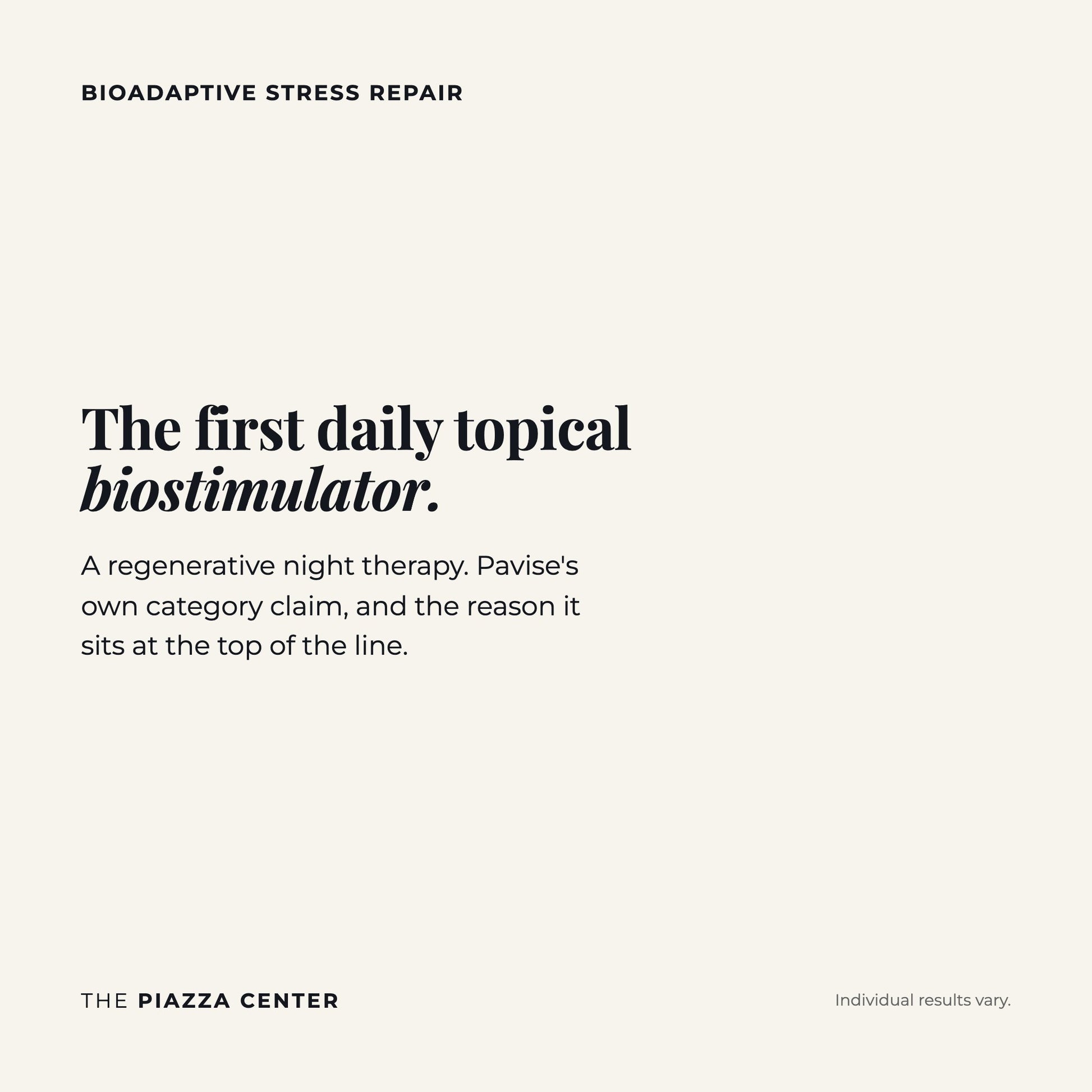 Bioadaptive Stress Repair, the first daily topical biostimulator